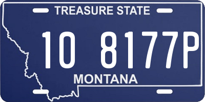 MT license plate 108177P