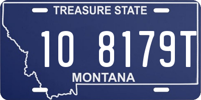 MT license plate 108179T