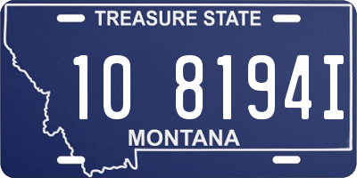 MT license plate 108194I