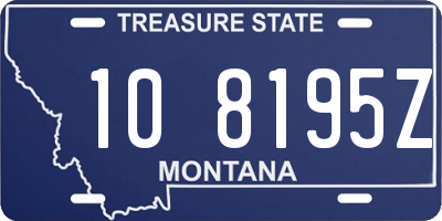 MT license plate 108195Z