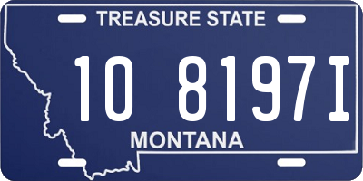 MT license plate 108197I