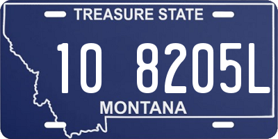 MT license plate 108205L