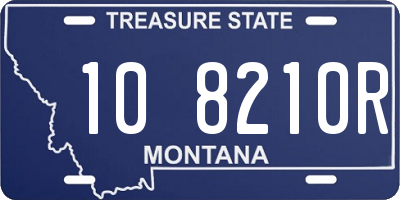 MT license plate 108210R