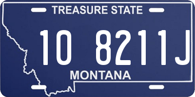 MT license plate 108211J