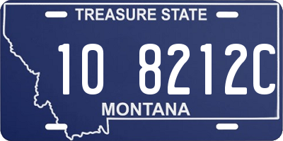 MT license plate 108212C