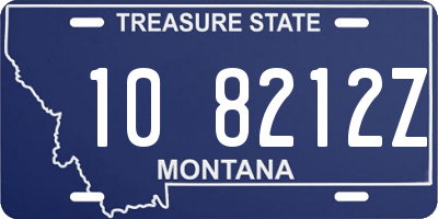 MT license plate 108212Z