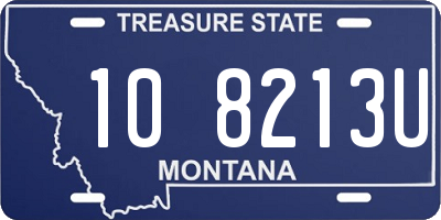 MT license plate 108213U