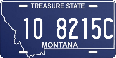 MT license plate 108215C