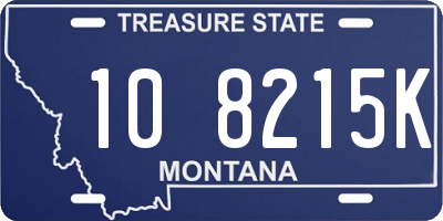 MT license plate 108215K