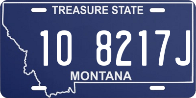 MT license plate 108217J