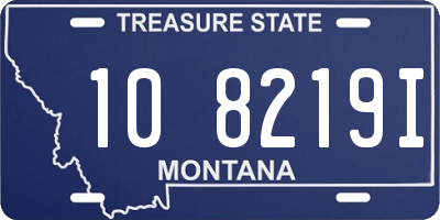 MT license plate 108219I