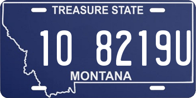 MT license plate 108219U