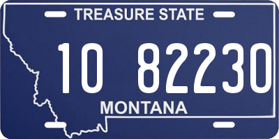 MT license plate 108223O