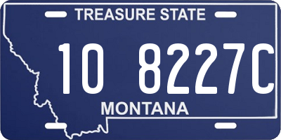 MT license plate 108227C