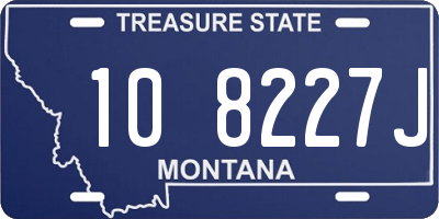 MT license plate 108227J