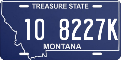 MT license plate 108227K