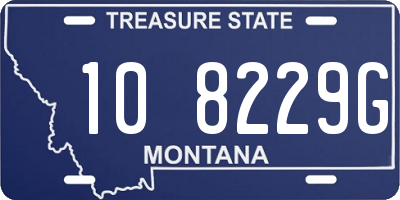 MT license plate 108229G