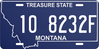MT license plate 108232F