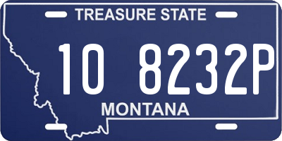 MT license plate 108232P