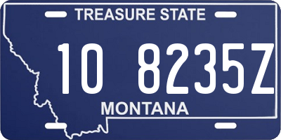 MT license plate 108235Z