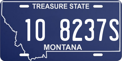 MT license plate 108237S