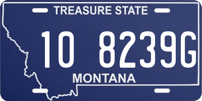 MT license plate 108239G