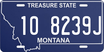 MT license plate 108239J