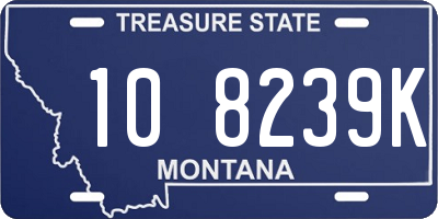 MT license plate 108239K