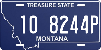 MT license plate 108244P