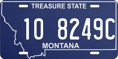 MT license plate 108249C