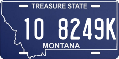 MT license plate 108249K