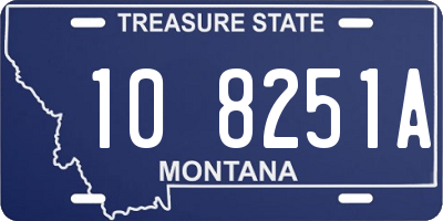 MT license plate 108251A