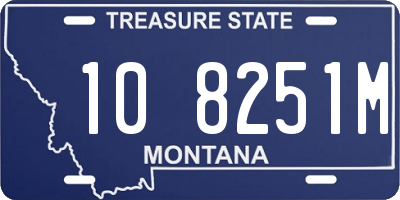 MT license plate 108251M