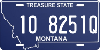 MT license plate 108251Q