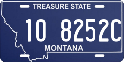 MT license plate 108252C