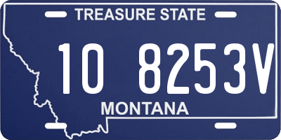 MT license plate 108253V