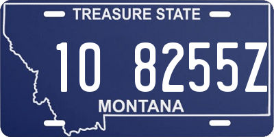 MT license plate 108255Z