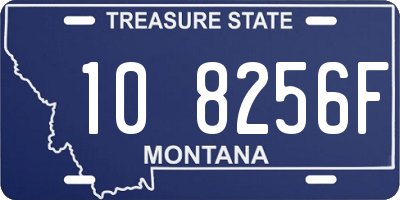 MT license plate 108256F