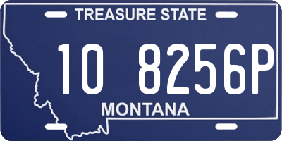 MT license plate 108256P