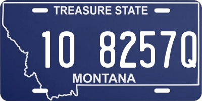 MT license plate 108257Q