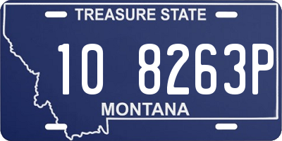 MT license plate 108263P