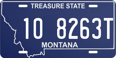 MT license plate 108263T