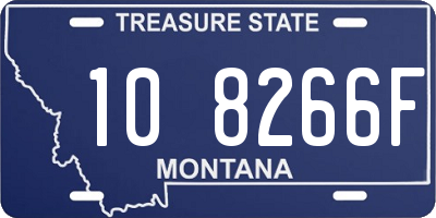 MT license plate 108266F