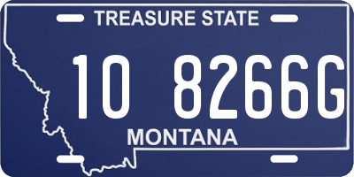 MT license plate 108266G