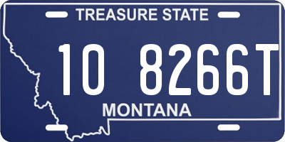 MT license plate 108266T