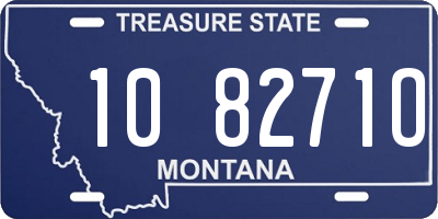 MT license plate 108271O