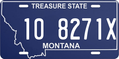 MT license plate 108271X