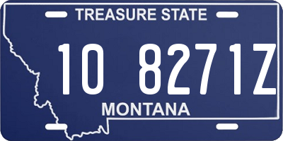 MT license plate 108271Z