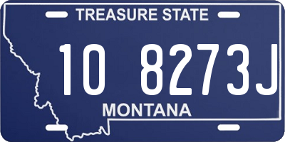 MT license plate 108273J