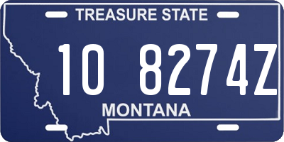 MT license plate 108274Z